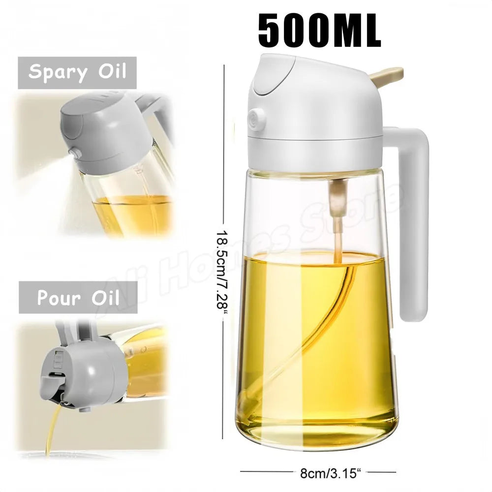 Reusable food grade olive oil mist spray bottle for cooking and air fryer use