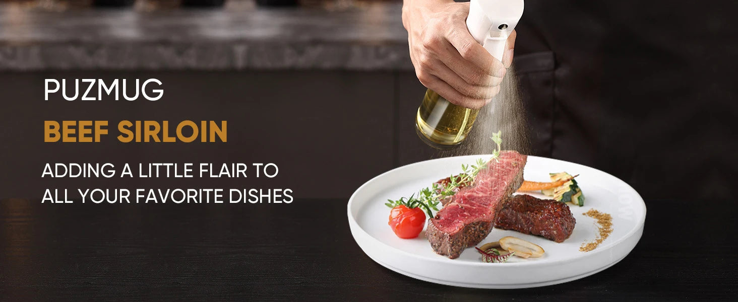 Oil Spray Bottle for Cooking | Reusable Olive Oil Mist Sprayer & Vinegar Dispenser | Food Grade Kitchen Accessory