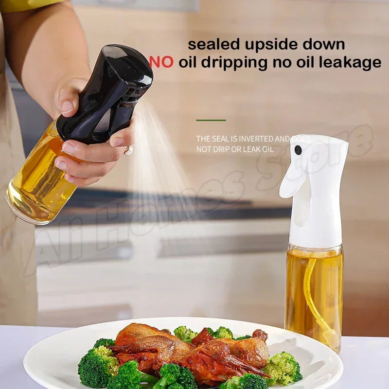 Oil Spray Bottle for Cooking | Reusable Olive Oil Mist Sprayer & Vinegar Dispenser | Food Grade Kitchen Accessory