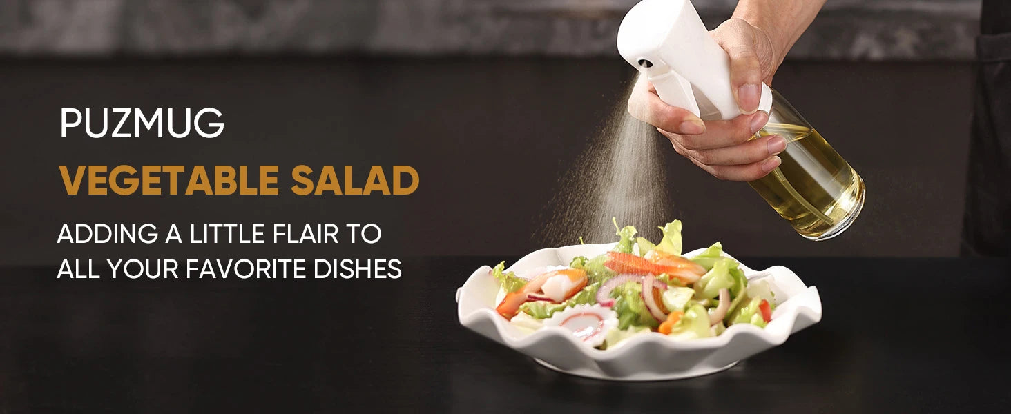 Oil Spray Bottle for Cooking | Reusable Olive Oil Mist Sprayer & Vinegar Dispenser | Food Grade Kitchen Accessory