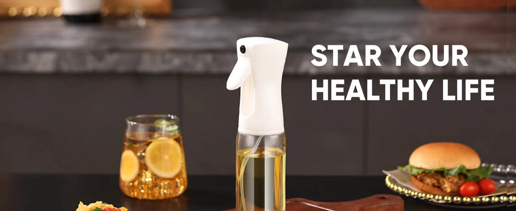 Reusable food grade olive oil mist spray bottle for cooking and air fryer use