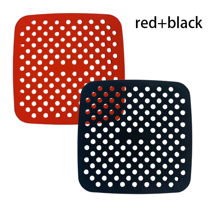 Reusable Air Fryer Liners | Non-Stick Silicone Basket Liner for 5QT & Larger | Dishwasher Safe Parchment Paper Replacement