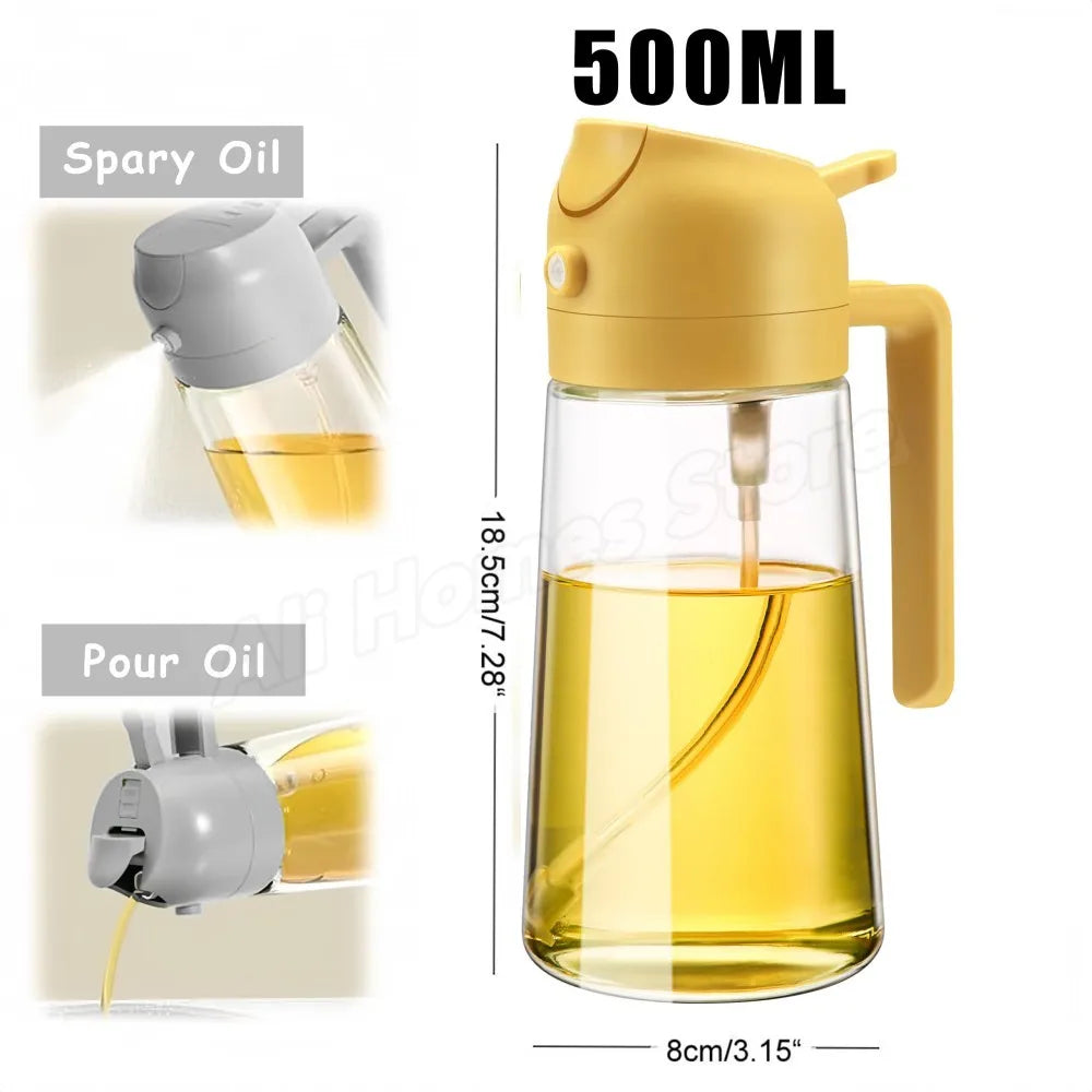 Reusable food grade olive oil mist spray bottle for cooking and air fryer use